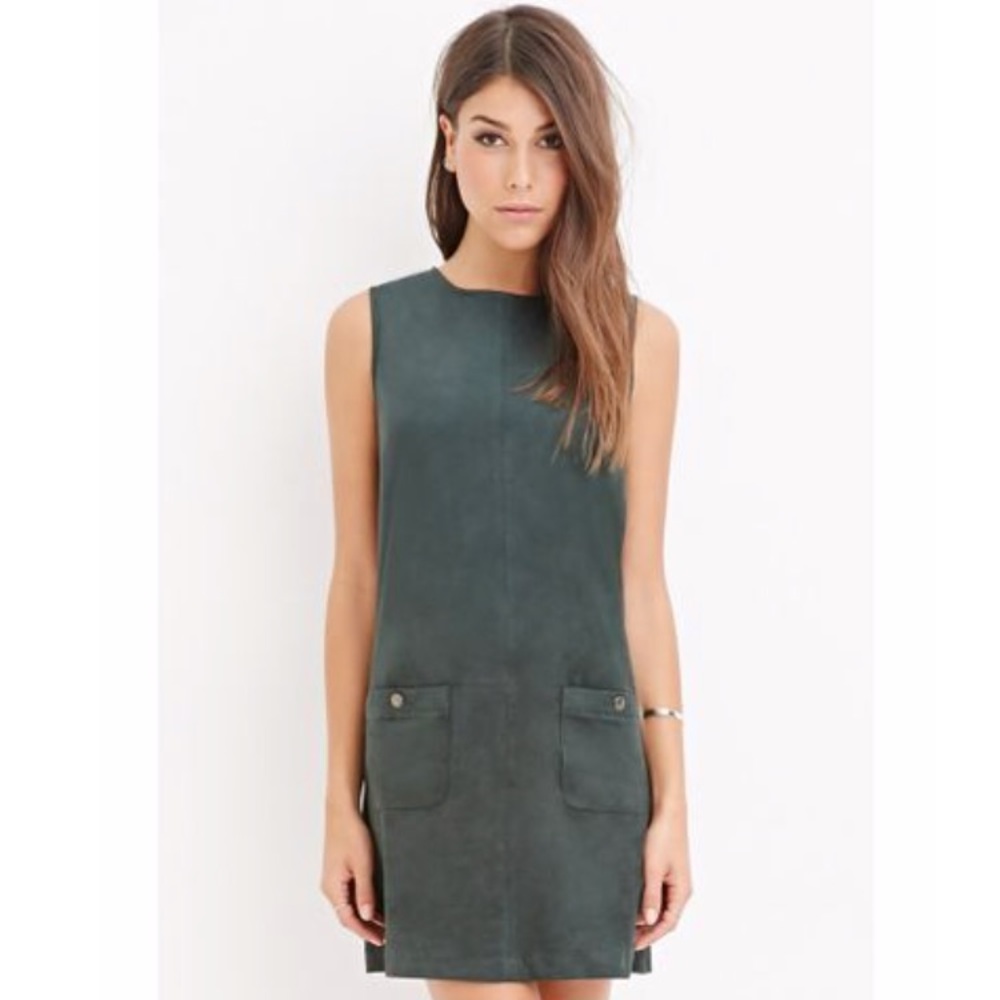 Forever21 faux suede shift dress